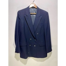 Designed by Christian Dior double breasted Jacket blazer Paris wool women 10