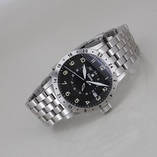 TUTIMA FX UTC Ref. 633-04 Edelstahl, Automatik, Ø ca. 38,5 mm Full Set