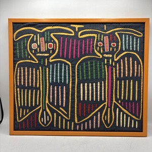 Vintage Kuna Indian Panama Mola Textile Embroider Picture