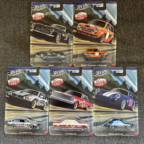 Hot Wheels 2026 Silver Series - Vintage Club Set of 5
