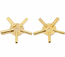 Sternschlüssel Uhrenschlüssel Großuhr Wanduhr Messing 2-10 3-11 Clock Key