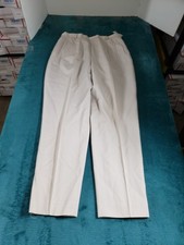 Talbots Dress Pants Size 10 Petite Womens Beige Career Side Zip Wool Japan NWT