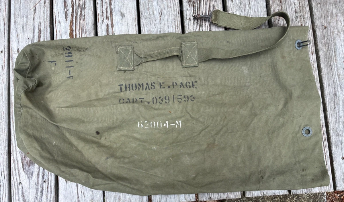 【ヴィンテージ】米軍 US ARMY BAG VALUABLE 貴重品袋 Wwii Duffle Bag In Original Ww Ii Us Field Gear & Equipment for