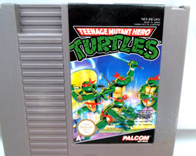 Teenage Mutant Ninja Hero Turtles + Burai Fighter (Nintendo NES Cartridges) PAL