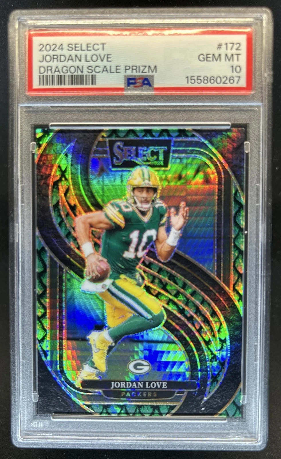 2024 Select Dragon Scale Prizm Premier Level Jordan Love Dragon Scale Prizm /81