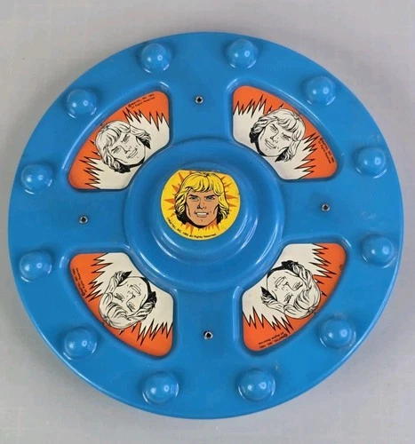 RARE VTG Masters of the Universe SHIELD He-Man MOTU 1985 Mattel LOOK 10" Diamet.