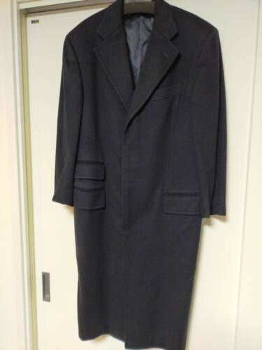 ISAIA 100% Kaschmir Herren Chesterfield Mantel Dark Navy Made in Italy Gr. IT44 - Bild 17 von 24