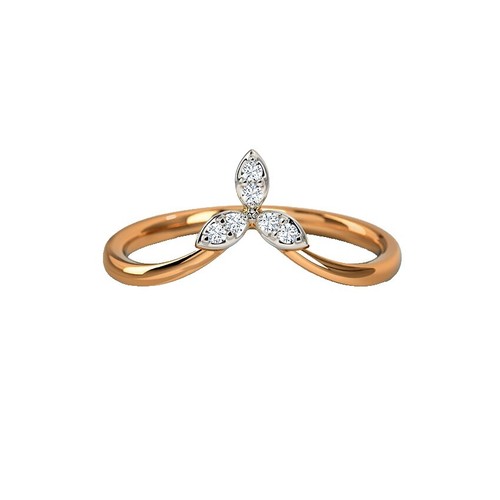 Bague Halo 2mm Or 9 Carats Jaune/blanc/rose - Mariage - Tailles H à Q
