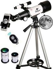 Telescope, 70mm Aperture 400mm AZ Mount Astronomical Refracting Telescope