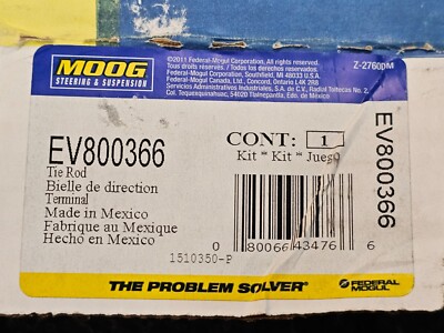 MOOG EV800366 Inner Tie Rod End For Ford/Mazda/Mercury