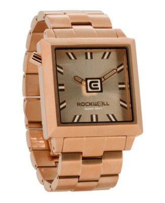 Brandneu IN Box Herren Rockwell 40mm2 Armbanduhr Rose Gold 4S-106 Limitierte