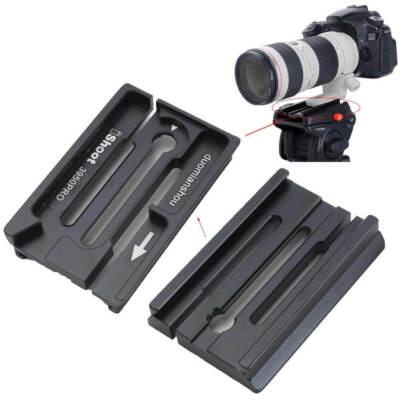 Klammer Clamp für ARCA Fit Kameraplatte Manfrotto Stativ Fluid Kopf Kugelkopf