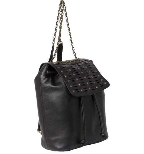 Frye Brooke Drawstring Black Leather Studded Women\'s Bag Frye  main image 4