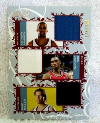 Antawn Jamison/Gordon/Miller 2007-2008 Topps Luxury Box GU 3Clr 3Patch#124/249!!