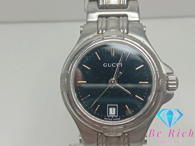 GUCCI Women s Watch Date 9040L Black Black SS Logo Analog GUCCI Women s Watch Date 9040L Black Black SS Logo Analog