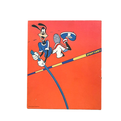 Vintage Disney Stationery Set Goofy High Jump Sport