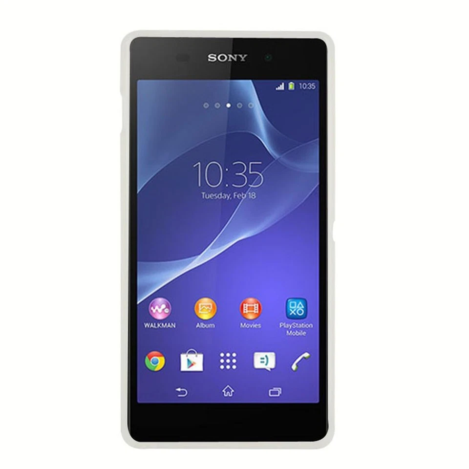 Custodia TPU Per Sony Xperia M2 S50H Traslucido Bianco - Immagine 2 di 4