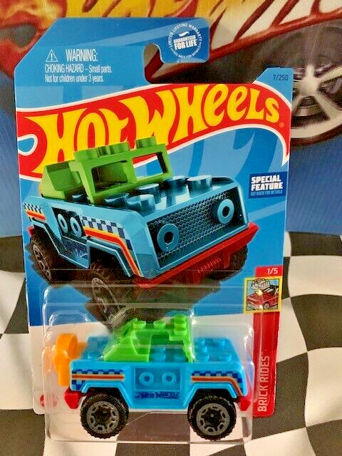Hot Wheels 2023 HW Brick Rides 1/5 007 Bricking Trails Blue BLOR