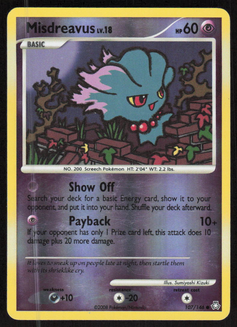 Pokemon TCG Legends Awakened #107/146 Misdreavus LP