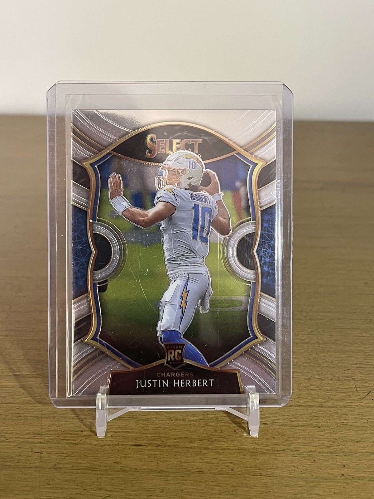 2020 Panini Select #44 Justin Herbert San Diego Charges NFL RC Rookie QB Base