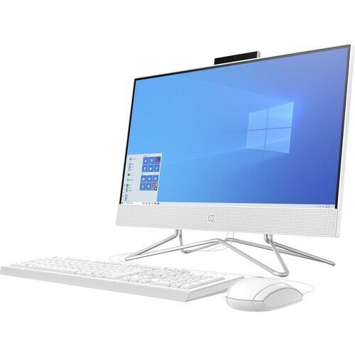 HP 22-DD0210 22" (256GB SSD, AMD Athlon Silver 3050U, 2.3 GHz, 4GB RAM) All-in-One Desktop - Snow White