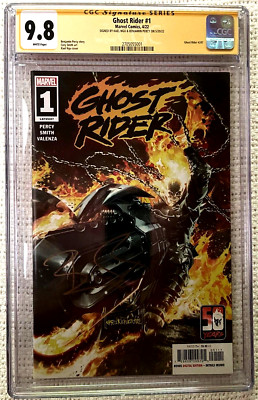  ~MARVEL~GHOST RIDER #1~ ~KAEL NGU & BENJAMIN PERCY *2xSIGNED*~ ~CGCSS 9.8~ 