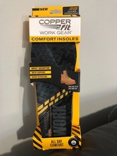 Copper Work Gear Comfort Insoles With Arch Support Mens USA Sizes 8-13