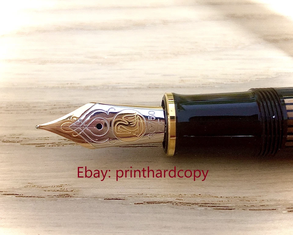 Pluma estilográfica Pelikan Souveran M800 2019 edición especial marrón negra 18 k nueva en caja Foto 3 de 4