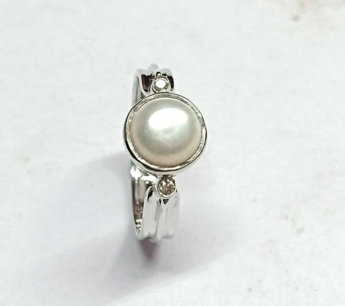 Fumé Quartz & Blanc Perle Boucles D'Oreilles Fait à la Main 925 Argent