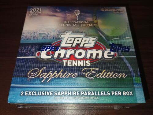 2021 Topps Chrome Tennis Saphire Edition 8 Pack Box Chase Rare Parallel  RC - Picture 1 of 4
