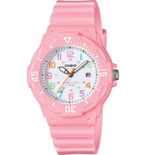 Casio LRW200H-4B2V, Women's Pink Resin Band, White Dial, Date, 100 Meter WR