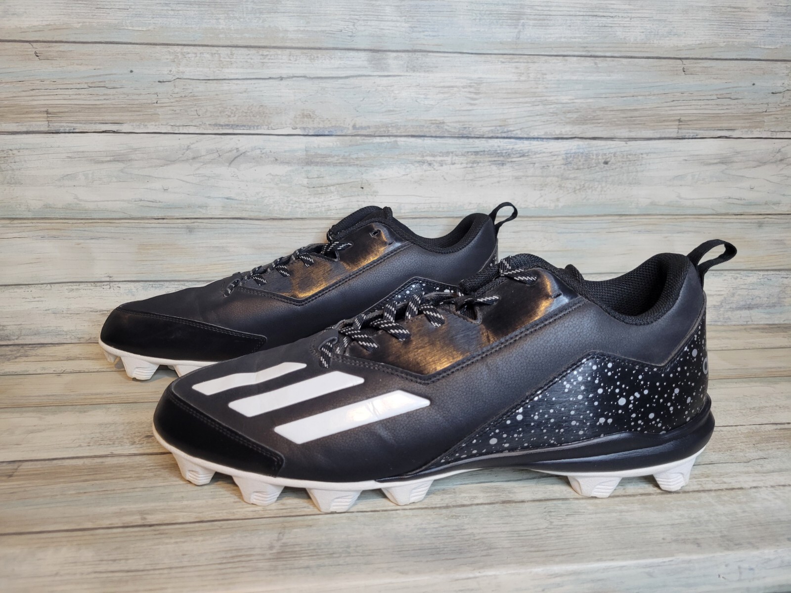Adidas Adizero Black Football Cleat Men's 12 Baseball