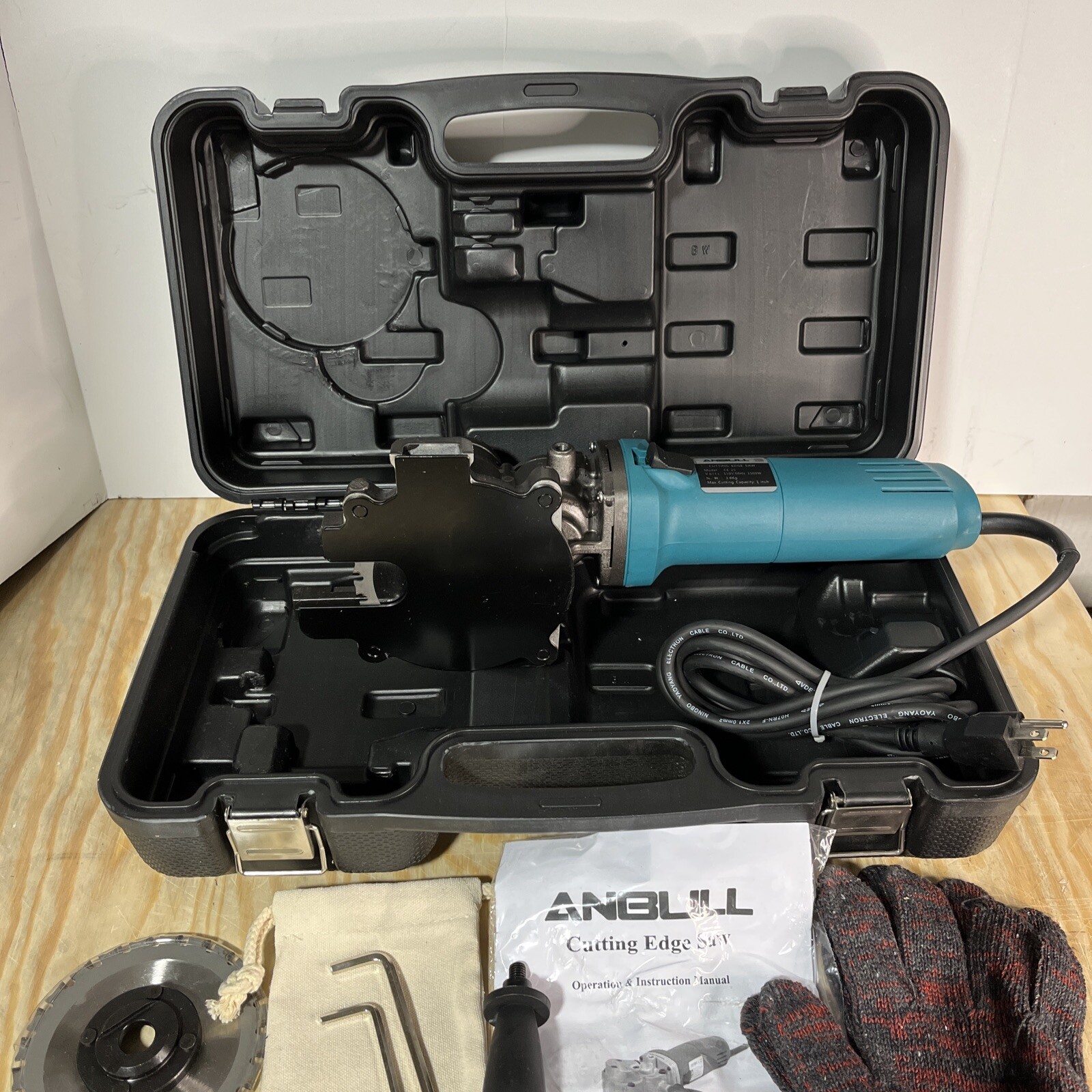 Anbull Electric Rebar Cutter 1100W, Rebar Cutting Edge Saw up to 1 Inch