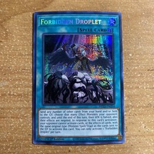Yugioh MP22-EN254 Forbidden Droplet PRISMATIC SECRET RARE 1ST EDITION NM