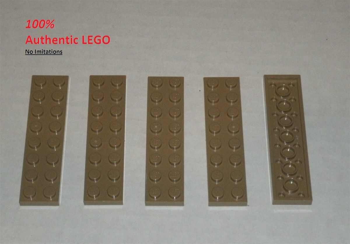 LEGO NEW 2x8 Dark Tan Plate (5x) 4246957 Brick 3034 | eBay