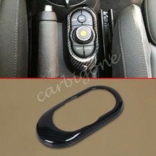 Carbon Fiber Media Menu Button Cover Trims For Mini Cooper 2015-2021 Accessories