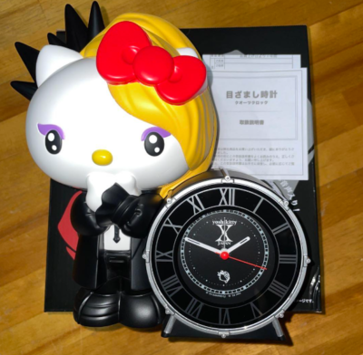 Hello Kitty x X Japan Yoshikitty F/S Alarm Clock SEIKO