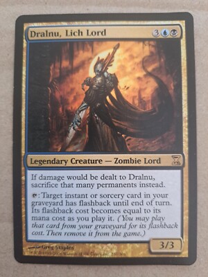 MTG: Dralnu, Lich Lord - Zeitspirale - Magic Karte