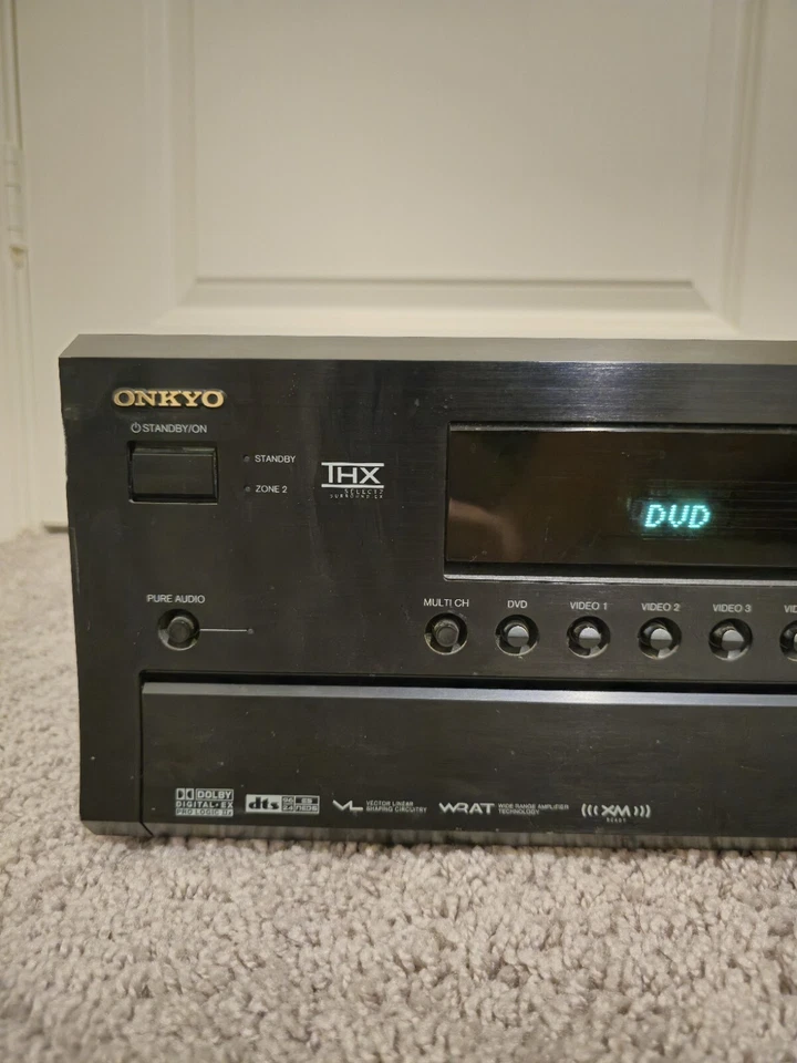 Onkyo AV Receiver TX-SR703 Tested VL DTS XM DOLBY THX AM FM DVD - Image 2 of 4