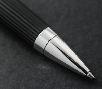 Jorg Hysek Palladium Black Rollerball/Ballpoint Pen with Pen Case