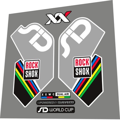 ROCKSHOX SID (2012) XX World Cup Fork Decal Set
