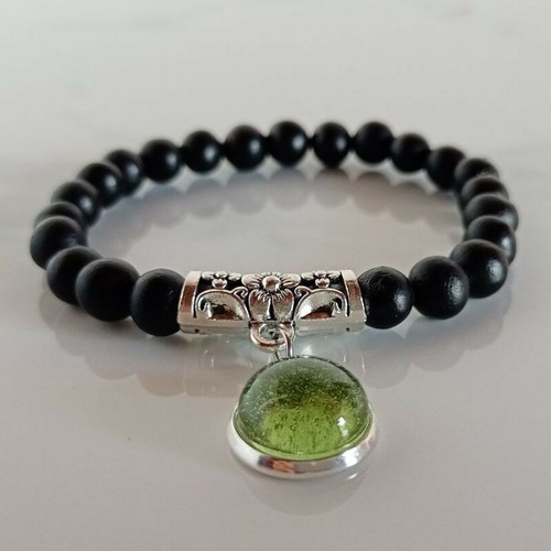 Pulsera Leklai Kaew Nampee Cuentas Cuerda Mineral Piedras Preciosas Talismán Brazalete Amuleto Tailandés - Imagen 2 de 4