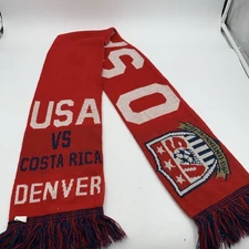 Team USA Soccer Scarf 2013 United States Vs Costa Rica Denver Co Snow Clasico
