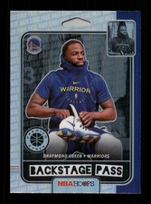 2019-20 Hoops Premium Stock Backstage Pass Silver Holo Draymond Green Warriors