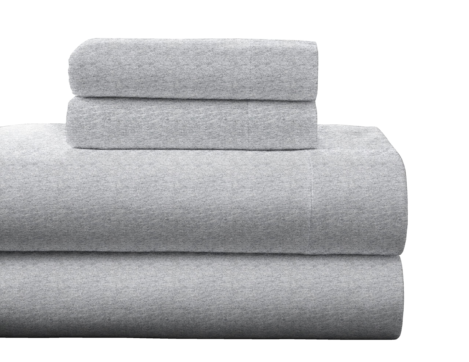 Heavy Weight Flannel Cotton Sheet Set,1 pc, Queen, Heather Gray