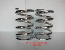 Lowrider Hydraulics 0.7 ton coils precut, flat edges, chrome, smooth ride
