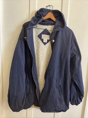 Vintage 90s St John s Bay Jacket Blue Large Authentic Heritage Gorpcore Boxy