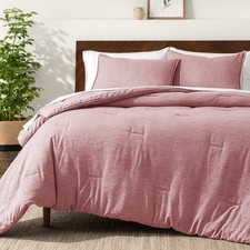 Bare Home 1800 Ultra-Soft Comforter Set, Soft & Warm - Goose Down Alternative