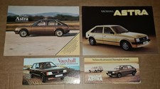 4x Vauxhall Astra UK Car Sales Brochure & Fold Outs  1980-81