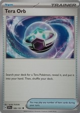189/191 TERA ORB | UNCOMMON | SURGING SPARKS POKEMON CARD